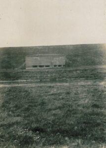 Bygningen af stillingen, maskingeværbunker Skærbæk